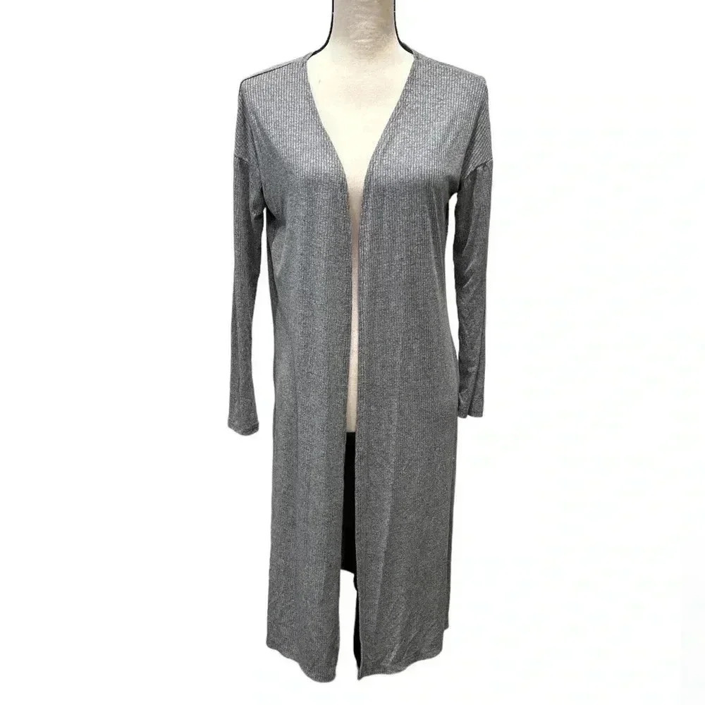 See you Monday open front cardigan